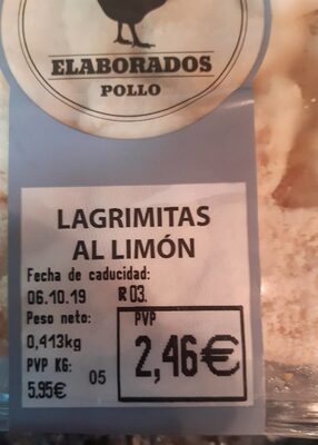 Lagrimitas al limon