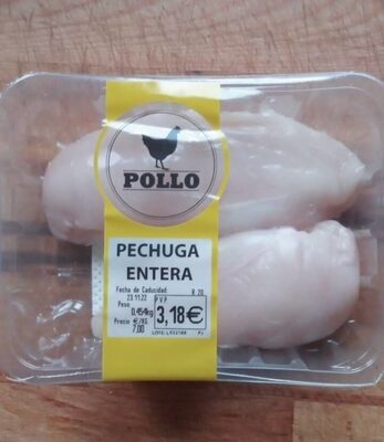 Filete de pechuga de pollo front packaging