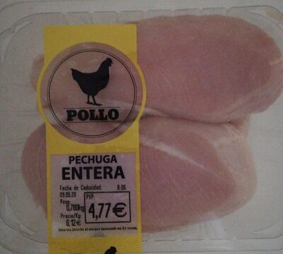 Pechuga entera de pollo