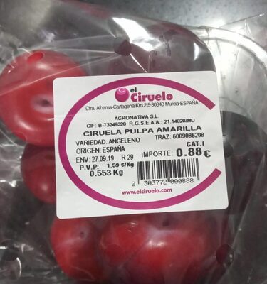 Ciruela pulpa amarilla