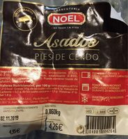 Asados pies de cerdo