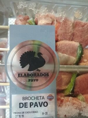 Brocheta de pavo front packaging