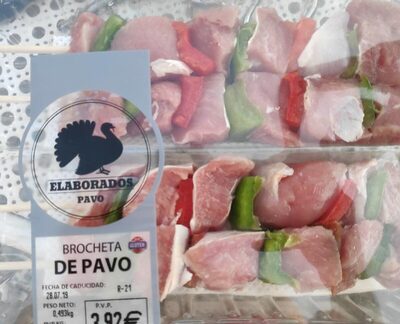 Brocheta de pavo front packaging