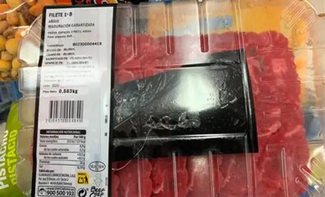Filete 1ªB nutrition facts table