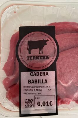 Filetes ternera cadera babilla