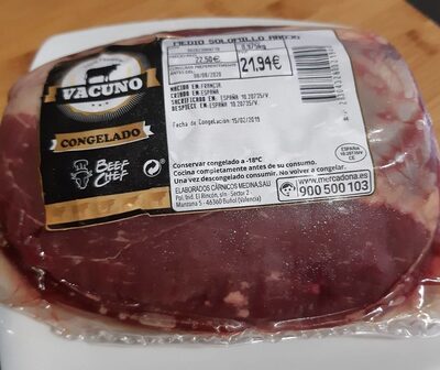 Medio solomillo añojo congelado