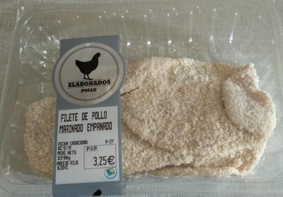 Filete de pollo Marinado empanado