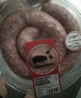 Butifarra de cerdo fresca de pagés con pimienta