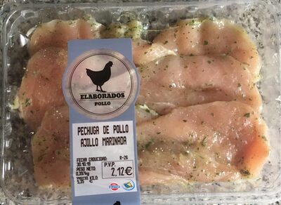 Pechuga de pollo ajillo marinada