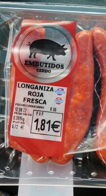 Longaniza Roja Fresca front packaging