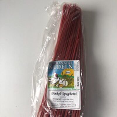 Dinkel-Spaghetti Rote Bete
