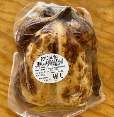 Pollo asado front packaging