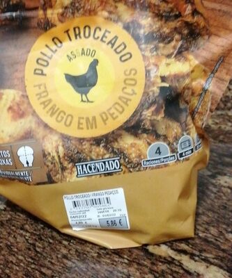 Pollo troceado asado front packaging