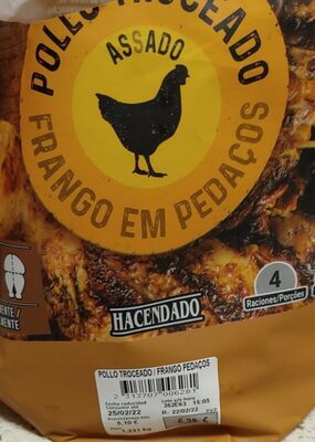 Pollo troceado asado