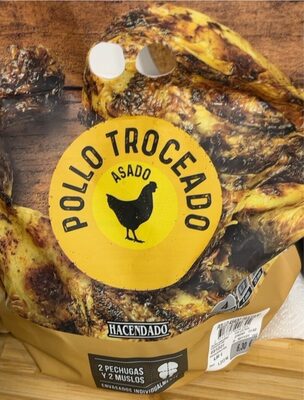 Pollo troceado asado front packaging