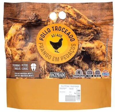 Pollo asado troceado