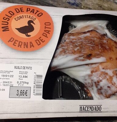 Muslo de pato confitado