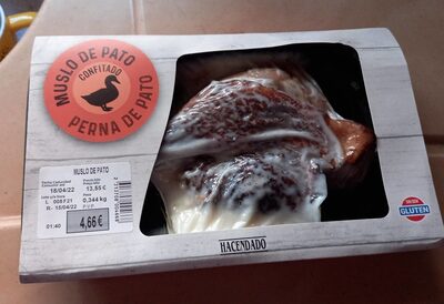 Muslo de pato confitado