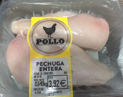Pechuga entera pollo front packaging