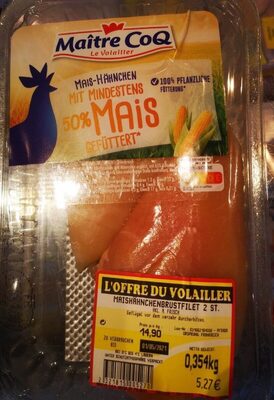 Mais-Hähnchen front packaging