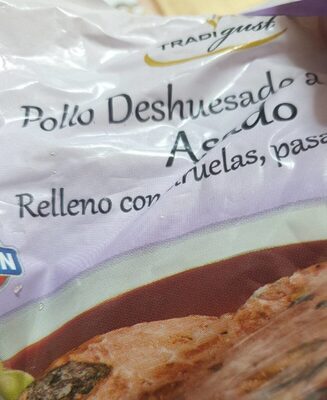 Pollo deshuesado a mano asado