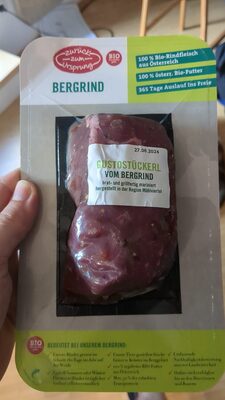Bio Gustostückerl vom Bergrind, Mariniert