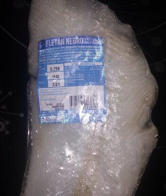 Fletán negro front packaging