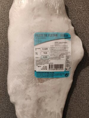 Filete de Fletan front packaging