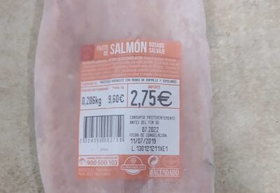 Filete de salmón front packaging