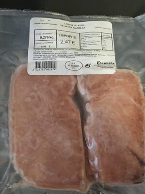 Lomos de atun front packaging