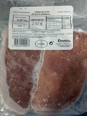 Lomos de atún de aleta amarilla