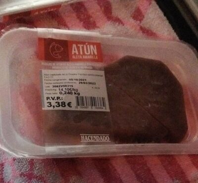 Atún aleta amarilla front packaging