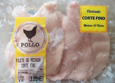 Filete de pechuga corte fino
