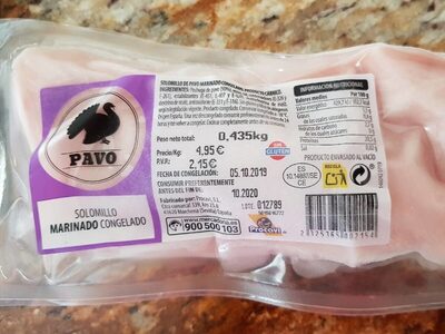 Solomillo marinado congelado