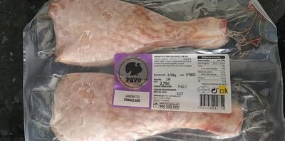 Jamoncito de pavo con hueso y piel front packaging