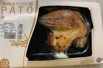 Muslo de pato en confit