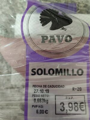 Solomillo pavo