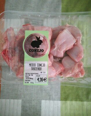Medio Conejo troceado