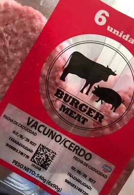 Burger meat vacuno cerdo