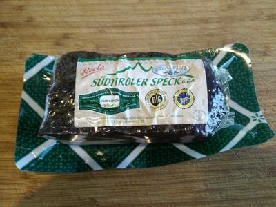 Südtiroler Speck front packaging