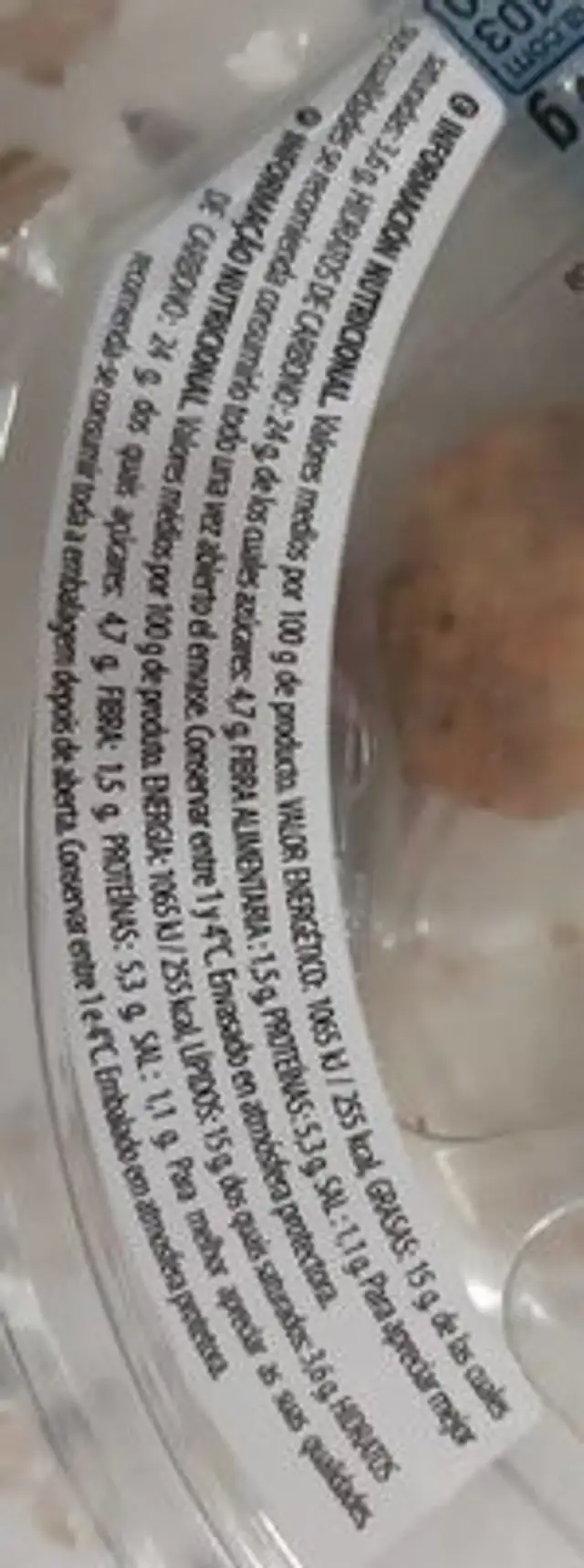 Wrap falafel nutrition facts table