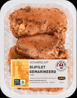 Dijfilet gemarineerd