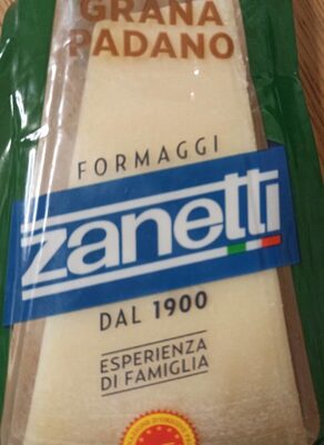 Grana Padano front packaging