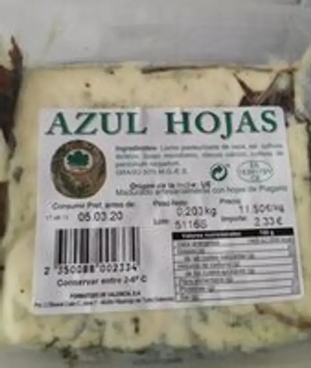 Azul hojas