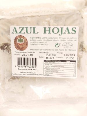 Queso Azul Hojas