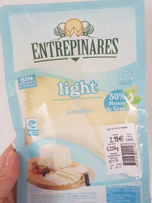 Queso lonchas light front packaging