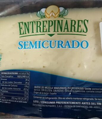 Entrepinares Semicurado front packaging