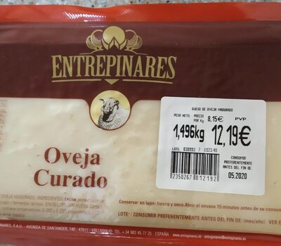 Queso oveja curado