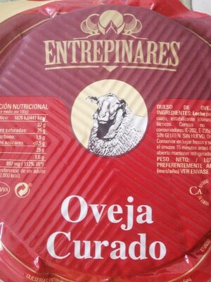 Queso de oveja curado front packaging