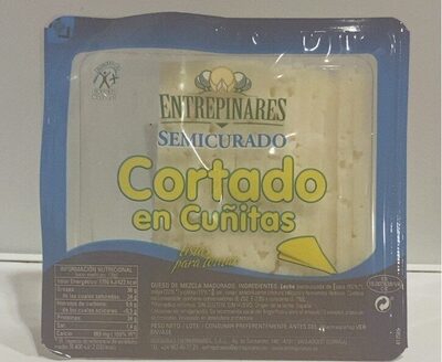 Queso semicurado front packaging